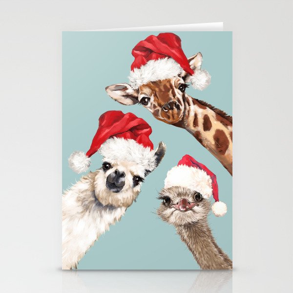 Christmas Animals Gang Stationery Cards