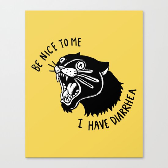 Panther Poop Canvas Print
