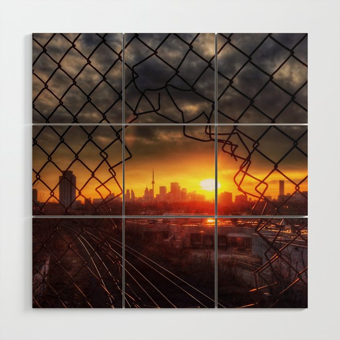 Sunset on January 30 Wood Wall Art