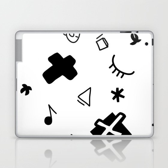 Whimsical Icons Laptop & iPad Skin
