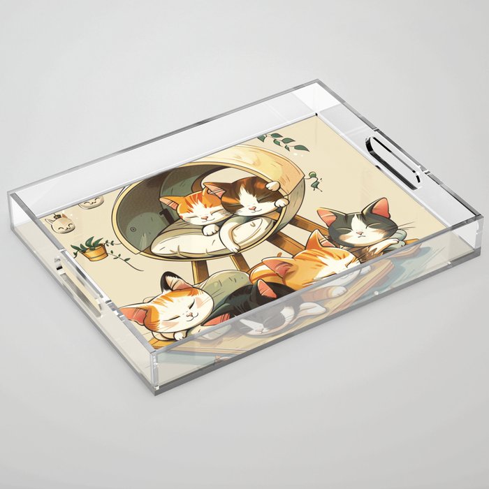 Chibi Cats Series #01 Acrylic Tray
