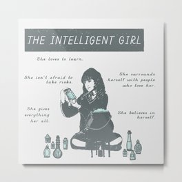 Hermione Granger / The Intelligent Girl Metal Print | Children, Movies & TV, Illustration, People 