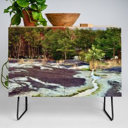 Evergreens and Riverbeds Credenza