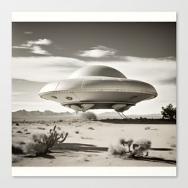 UFO Landing - New Mexico Desert Canvas Print