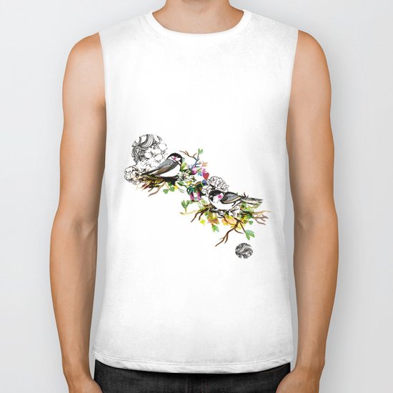 Two Birds Biker Tank
