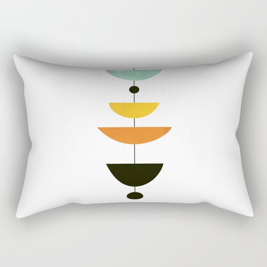 Mid Century Art Rectangular Pillow
