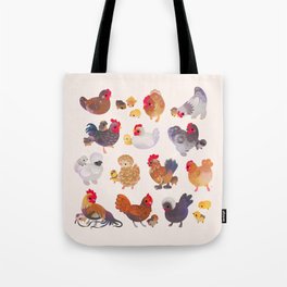 Chicken and Chick Tote Bag