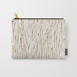 Wood white texture background Carry-All Pouch