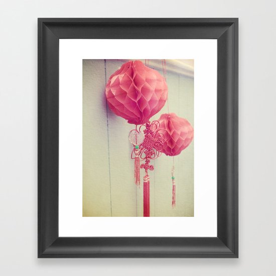 Chinese Lanterns II Framed Art Print
