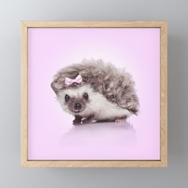 Curvy hedgehog Framed Mini Art Print