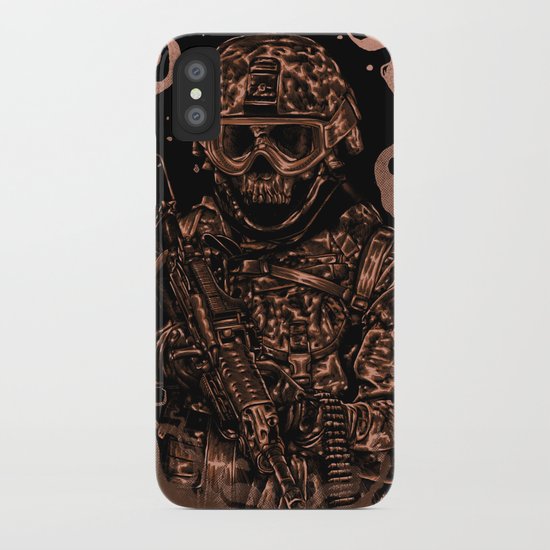 Military skull iPhone Case
