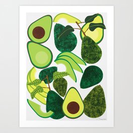Avocados Art Print