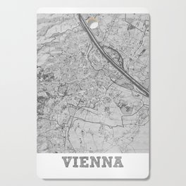 Vienna city map sketch Cutting Board