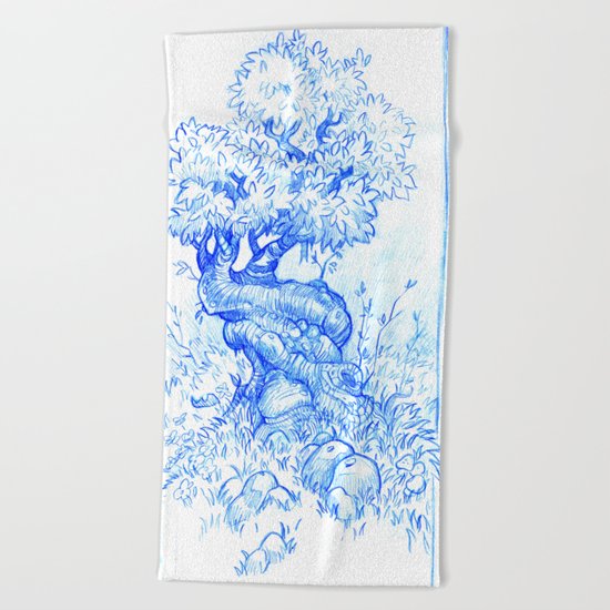 Tree of Love Beach Towel