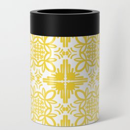 Cheerful Retro Modern Kitchen Tile Yellow Can Cooler