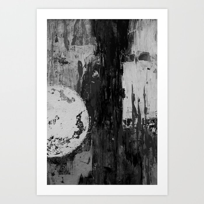 Dark abstract Art Print