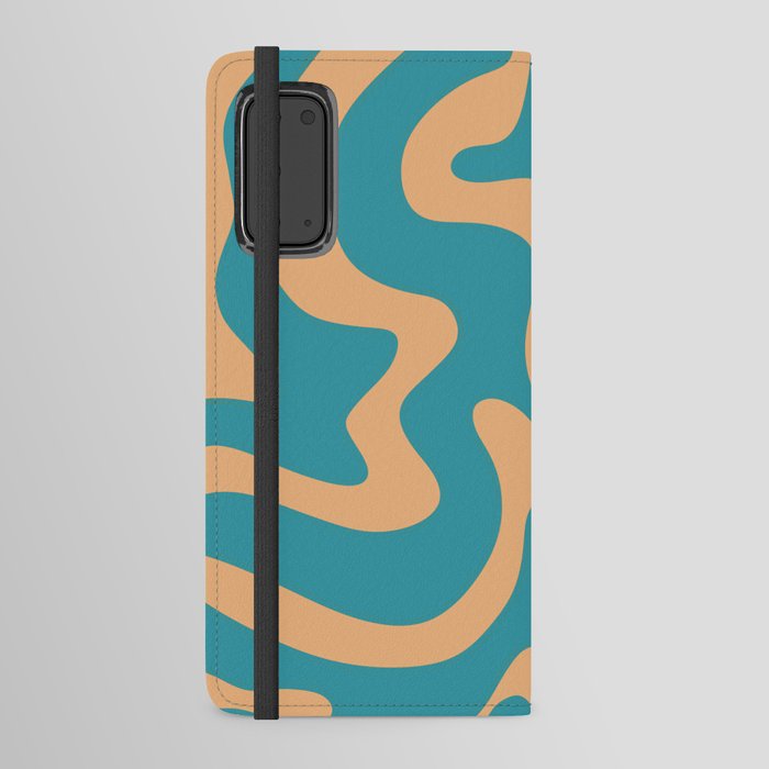 8 Abstract Swirl Shapes 220711 Valourine Digital Design Android Wallet Case