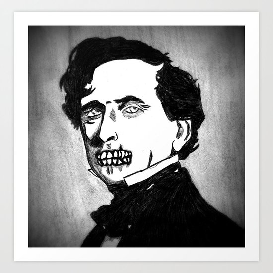 14. Zombie Franklin Pierce Art Print