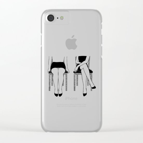 Be Bold or Italic, Never Regular Clear iPhone Case