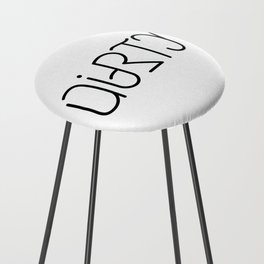 clean/dirty ambigram Counter Stool