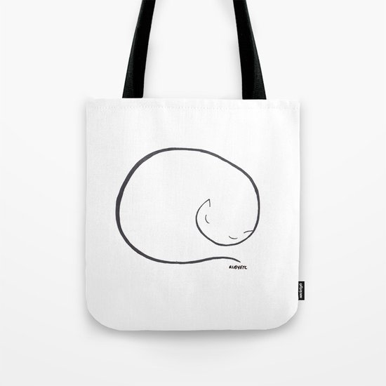 sleeping cat Tote Bag