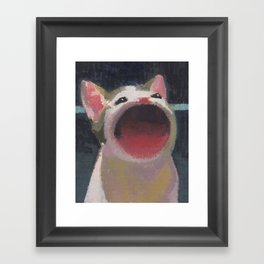Pop Cat Framed Art Print