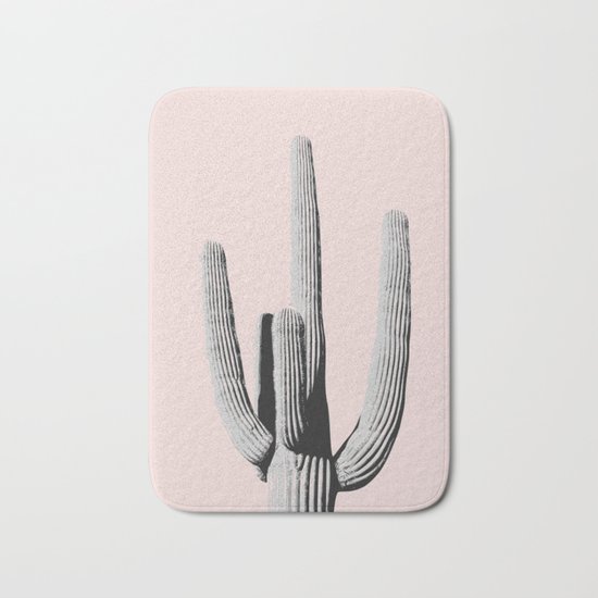 Cactus under the sunlight Bath Mat