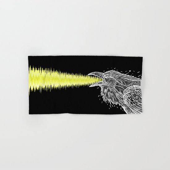 Noise. White Raven. Hand & Bath Towel