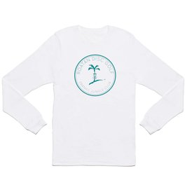 Roatan Disc Golf - Teal Logo Long Sleeve T Shirt