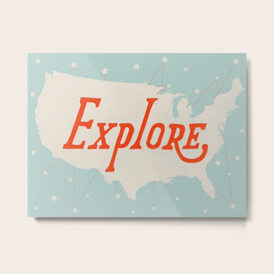 Explore Metal Print