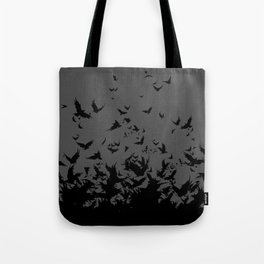 An Unkindness of Ravens (Grey) Tote Bag