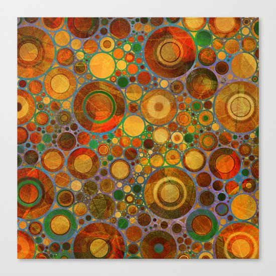 Abstract Circles Pattern 2 Canvas Print