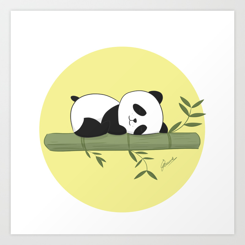 Multicolor 16x16 Huebucket More Sleep Panda Throw Pillow