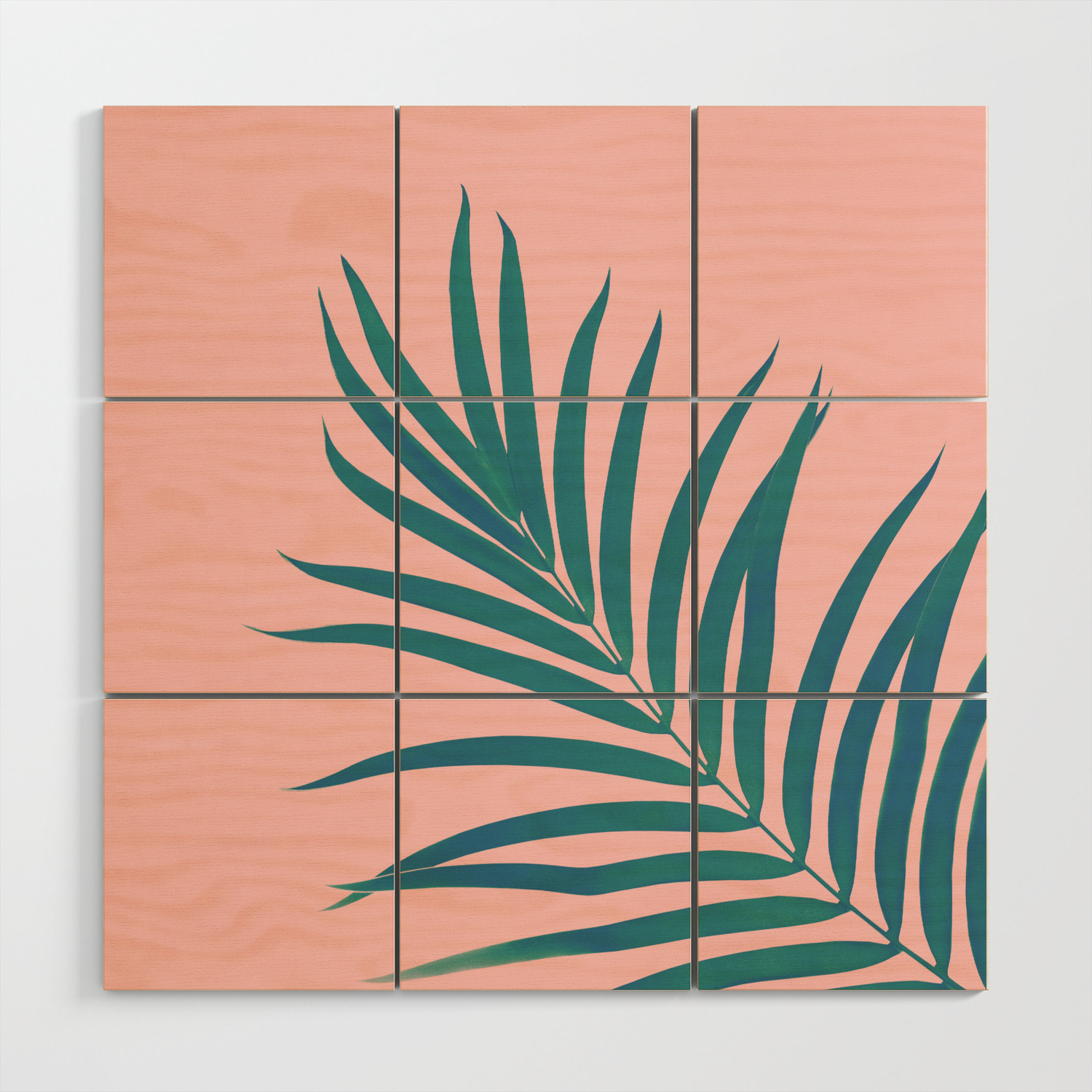 Tropical Palm Leaf 3 Botanical Decor Art Society6 Wood Wall