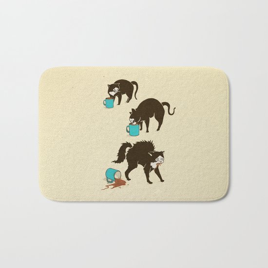 Coffee Cat Bath Mat
