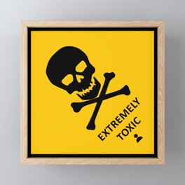 Caution: Toxic! Framed Mini Art Print