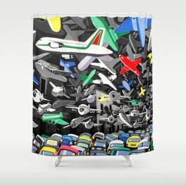 Osservatorio federiciano Shower Curtain | Painting, Acrylic, Popart 