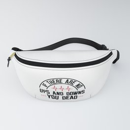 Ups And Downs Nurse Medical Health Care Fanny Pack