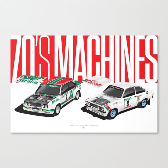 70's Machines Canvas Print