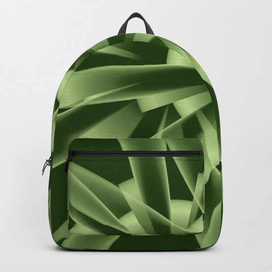 Abstract in green tones Backpack