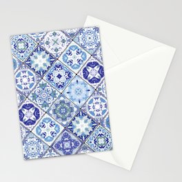 Mediterranean Decorative Tile Print II Stationery Card