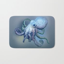 Spectre the Octopus Bath Mat | Octopus, Calming, Graphicdesign, Animalart, Soothing, Geometricart, Cool, Underthesea, Cooldesigns 