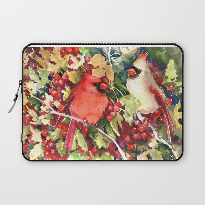 Cardinals in the Woods Laptop Sleeve