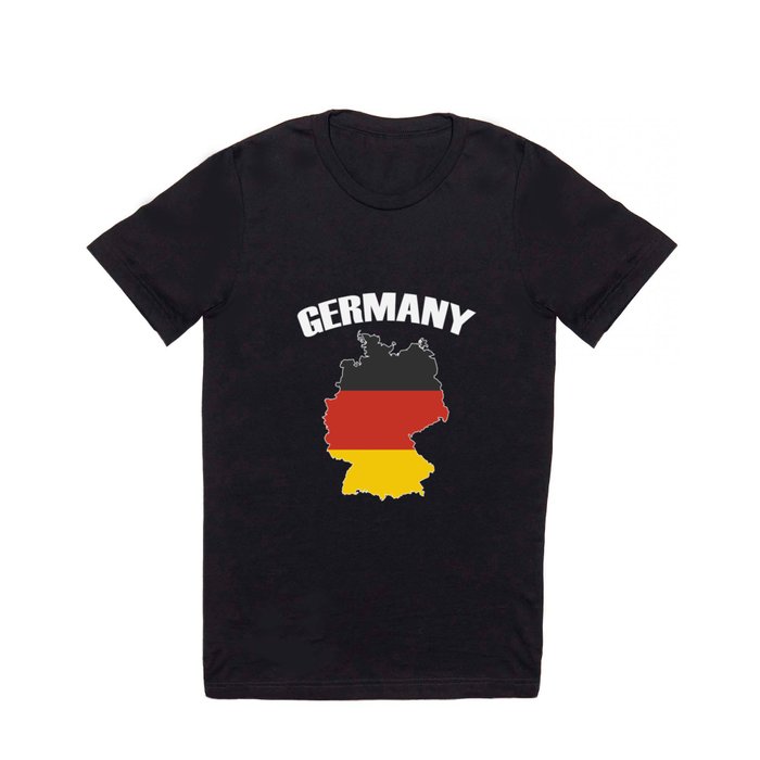 Germany Map - Deutschland Flag Travel T Shirt