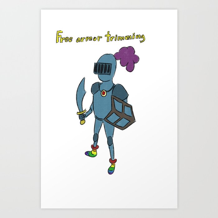 armor trimming Art Print by Mckelveyart | Society6