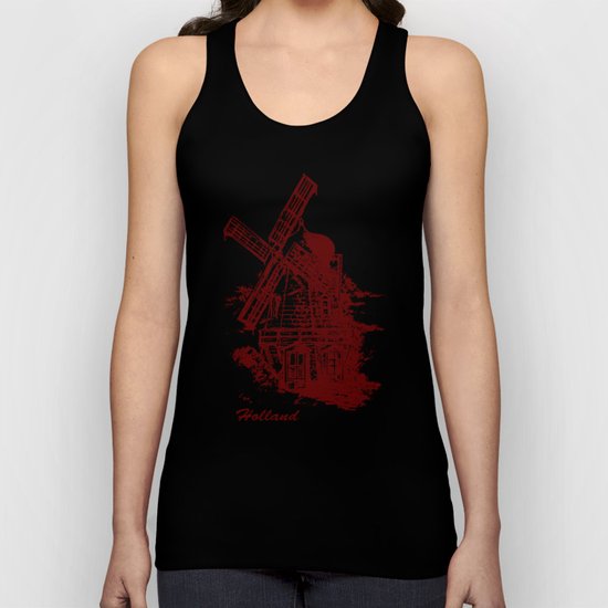 Old Holland windmill Unisex Tank Top