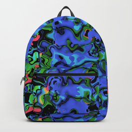 Synth blue wave Backpack