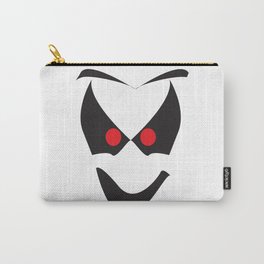 White Halloween Ghost Face Carry-All Pouch