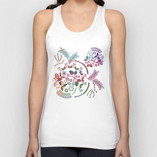 Floral Unisex Tank Top