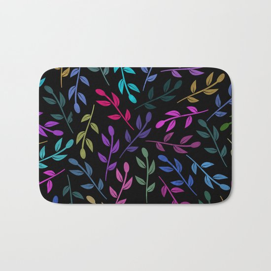 Colorful Leaves V Bath Mat